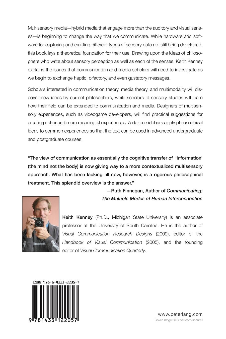 Rückseitencover Philosophy for Multisensory Communication and Media