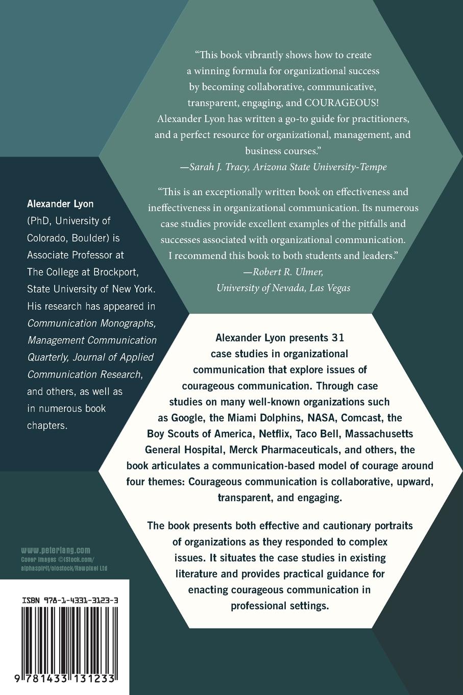 Rückseitencover Case Studies in Courageous Organizational Communication