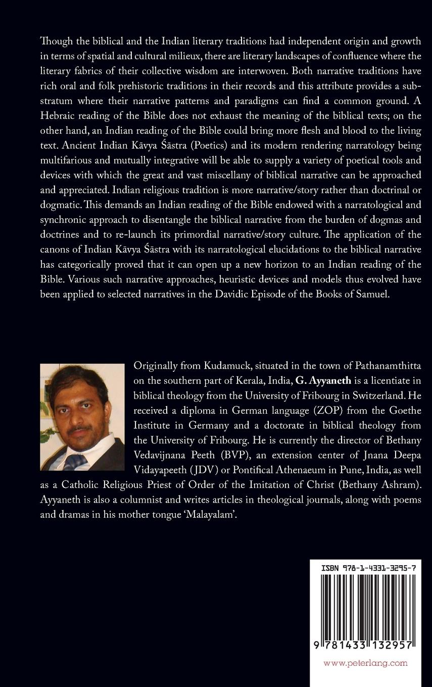 Rückseitencover Indian Poetics (K¿vya ¿¿stra) and Narratology Towards the Appreciation of Biblical Narrative