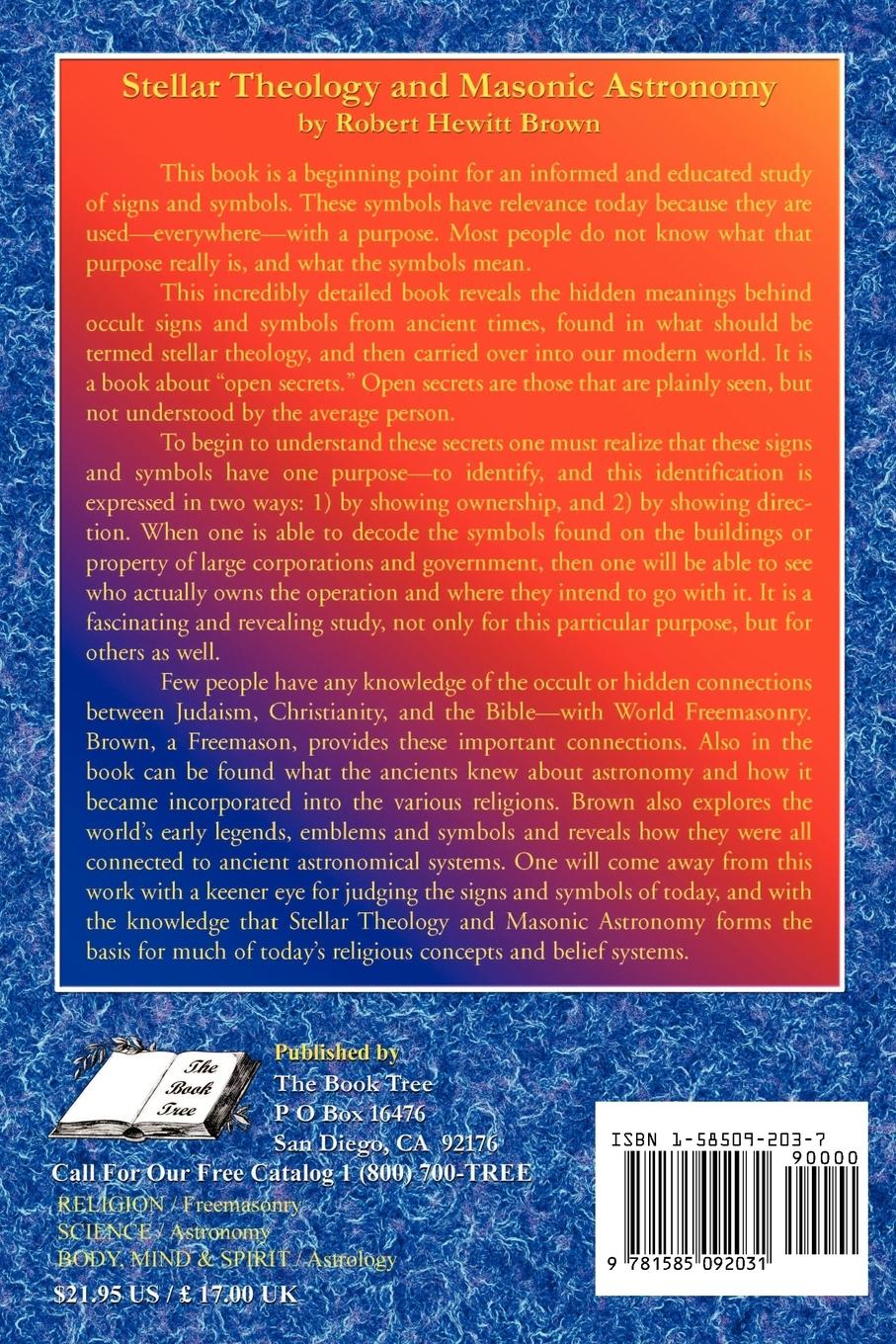 Rückseitencover Stellar Theology and Masonic Astronomy