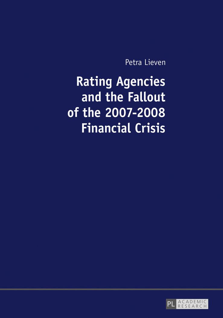 Vorderes Coverbild Rating Agencies and the Fallout of the 2007-2008 Financial Crisis