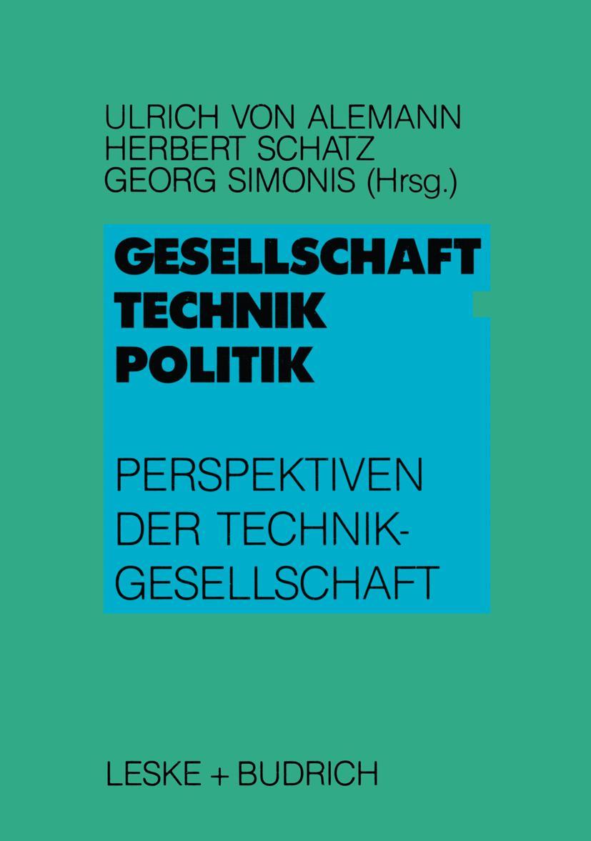 Vorderes Coverbild Gesellschaft - Technik - Politik