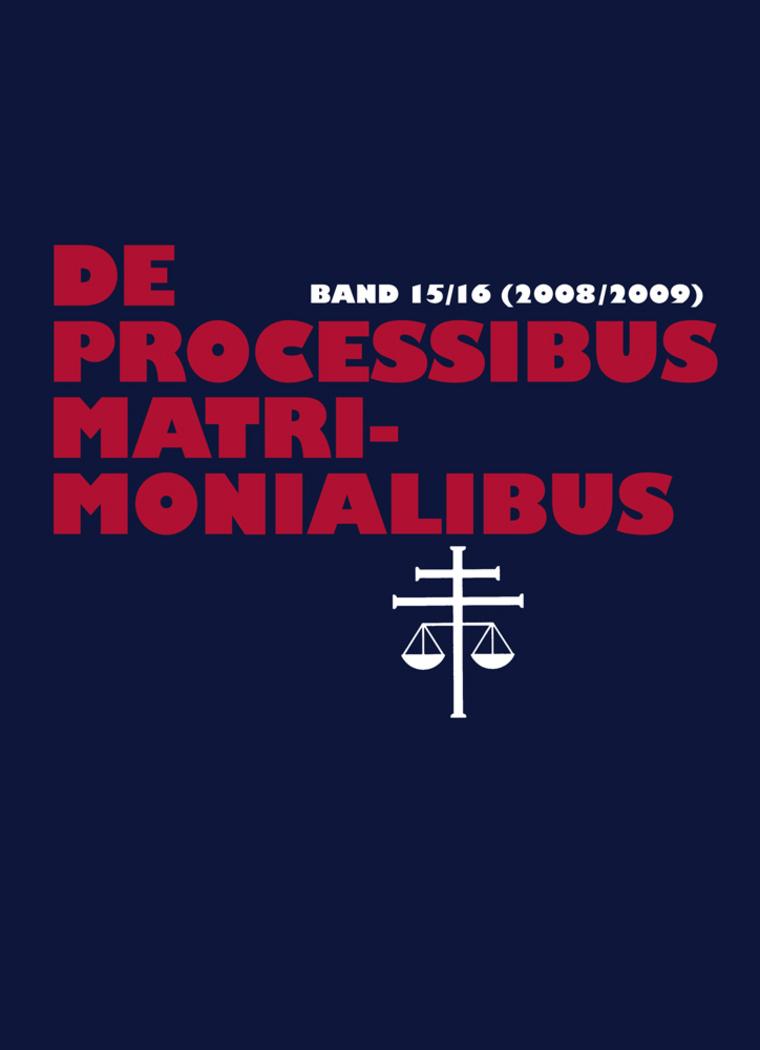 Vorderes Coverbild De processibus matrimonialibus