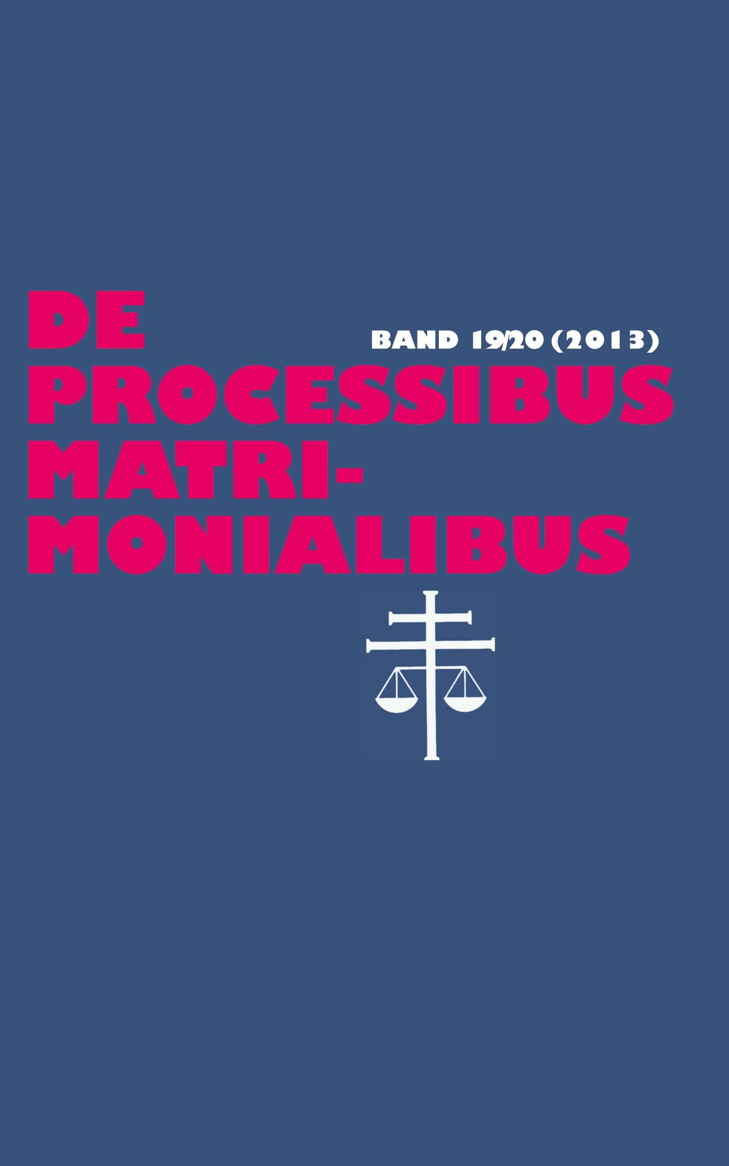Vorderes Coverbild De processibus matrimonialibus