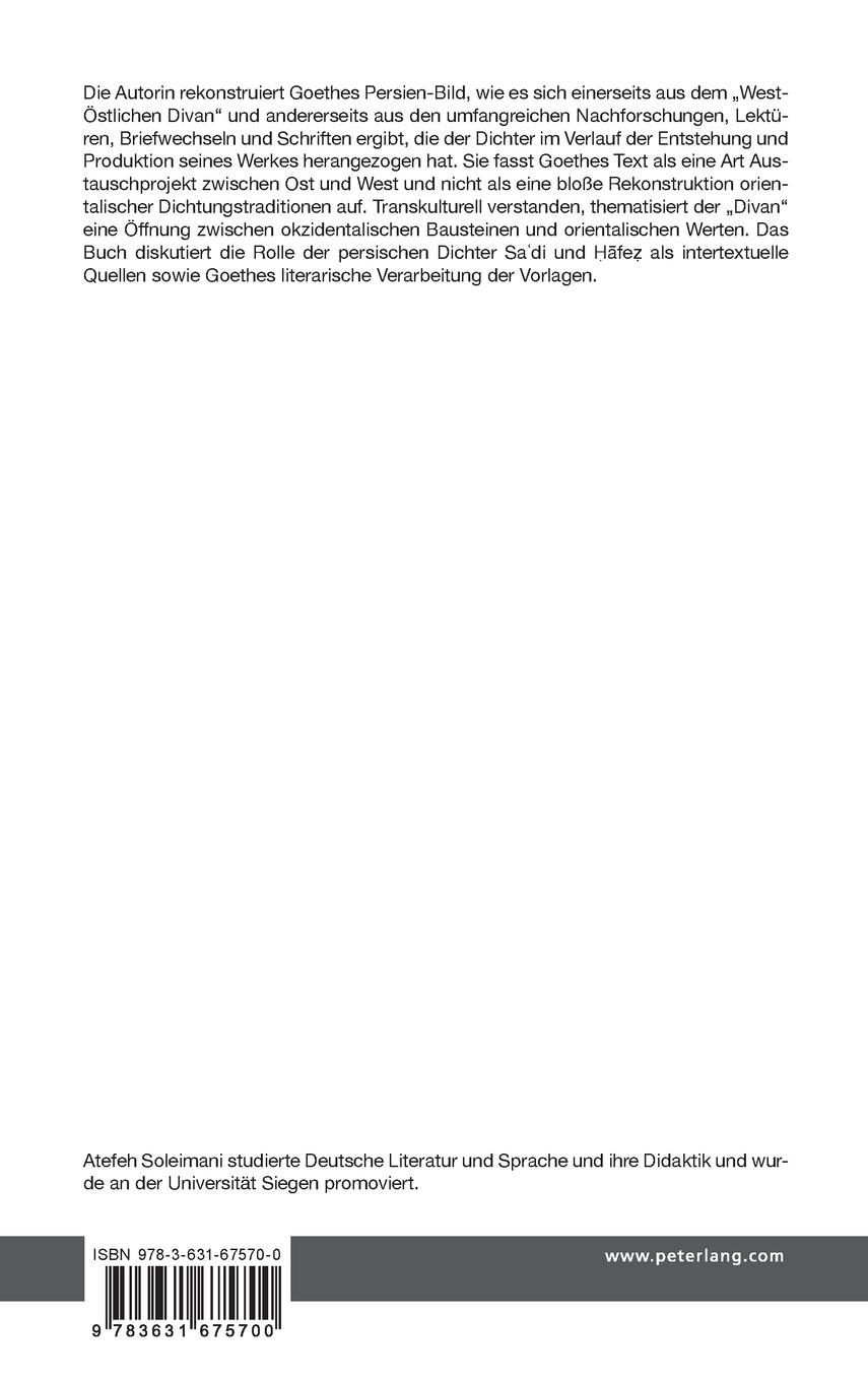 Rückseitencover Goethes Persien-Bild