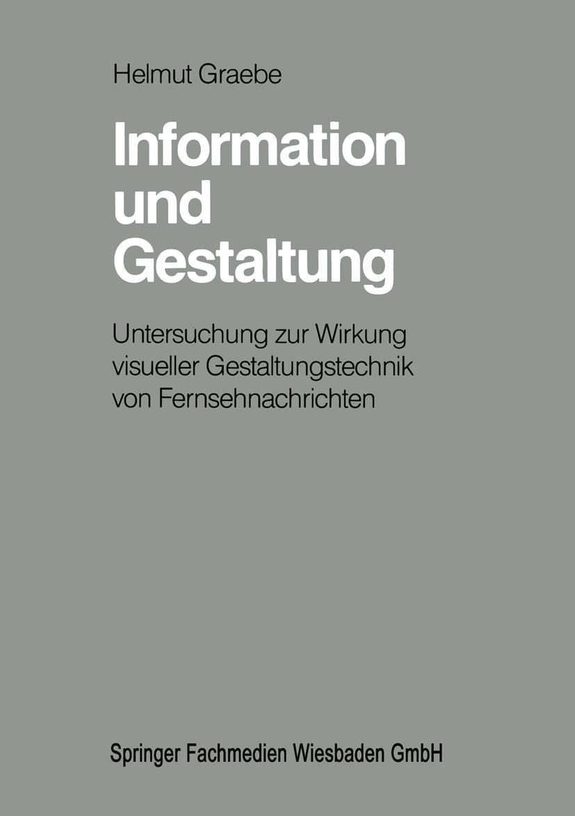 Vorderes Coverbild Information und Gestaltung