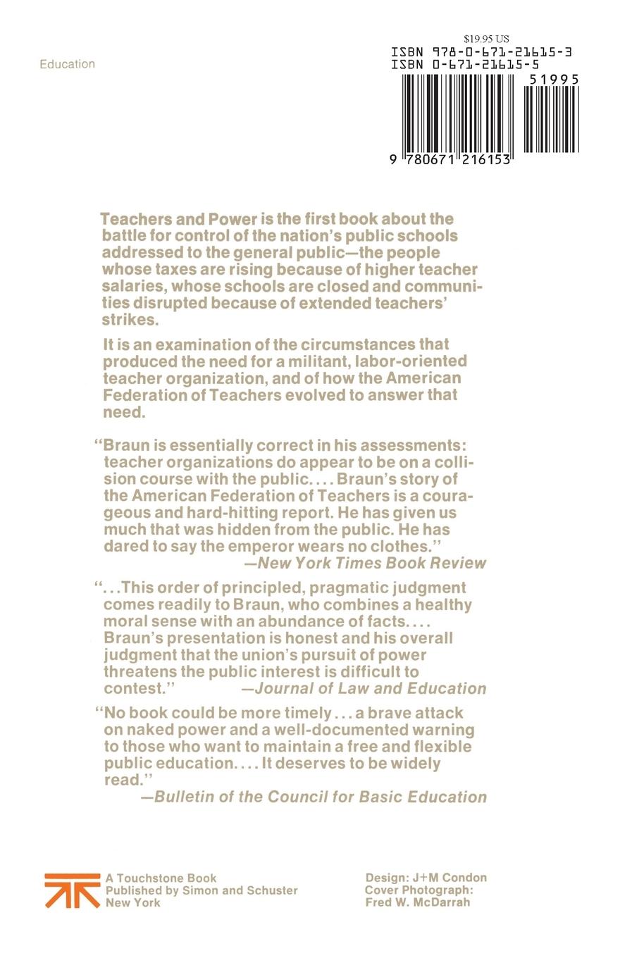 Rückseitencover Teachers Power