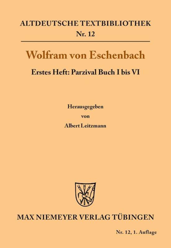 Vorderes Coverbild Parzival Buch I bis VI