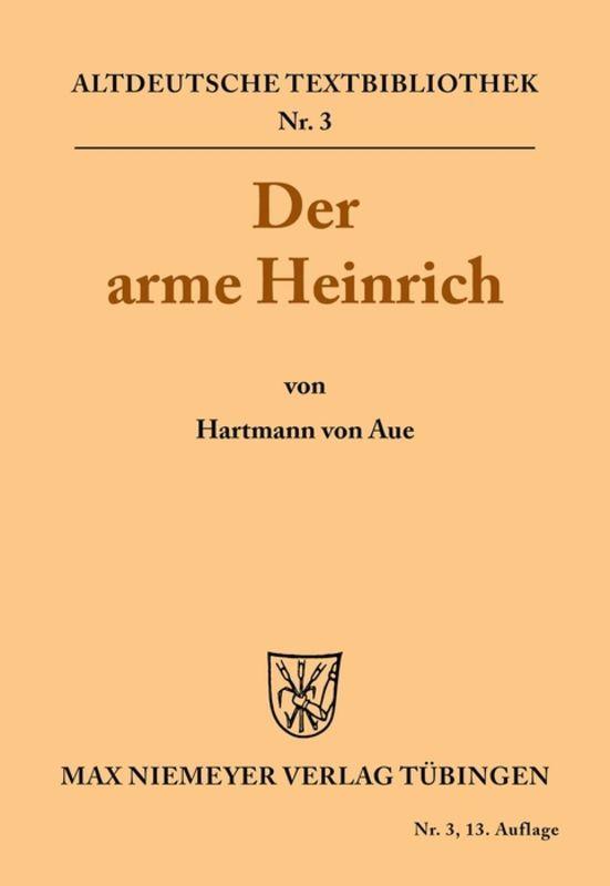 Vorderes Coverbild Der arme Heinrich
