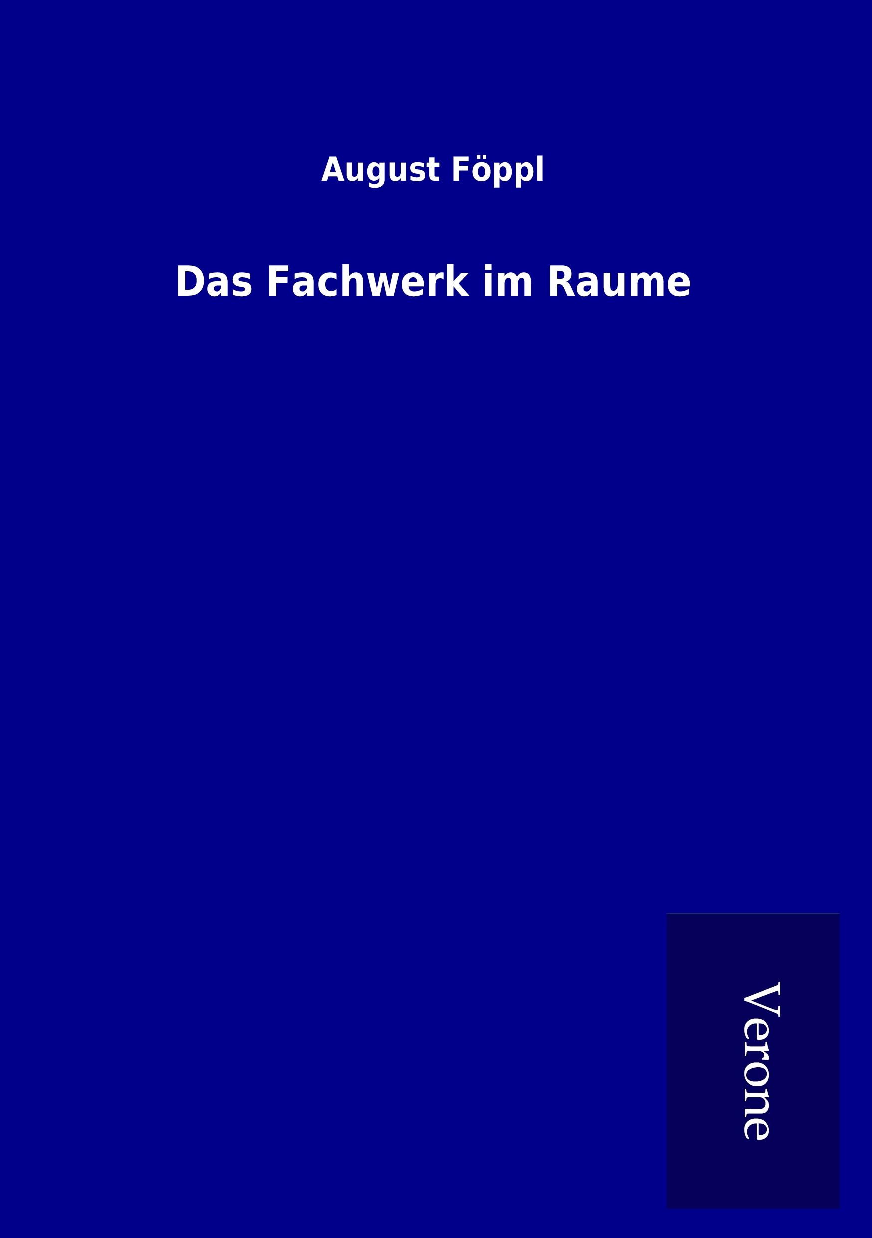 Vorderes Coverbild Das Fachwerk im Raume
