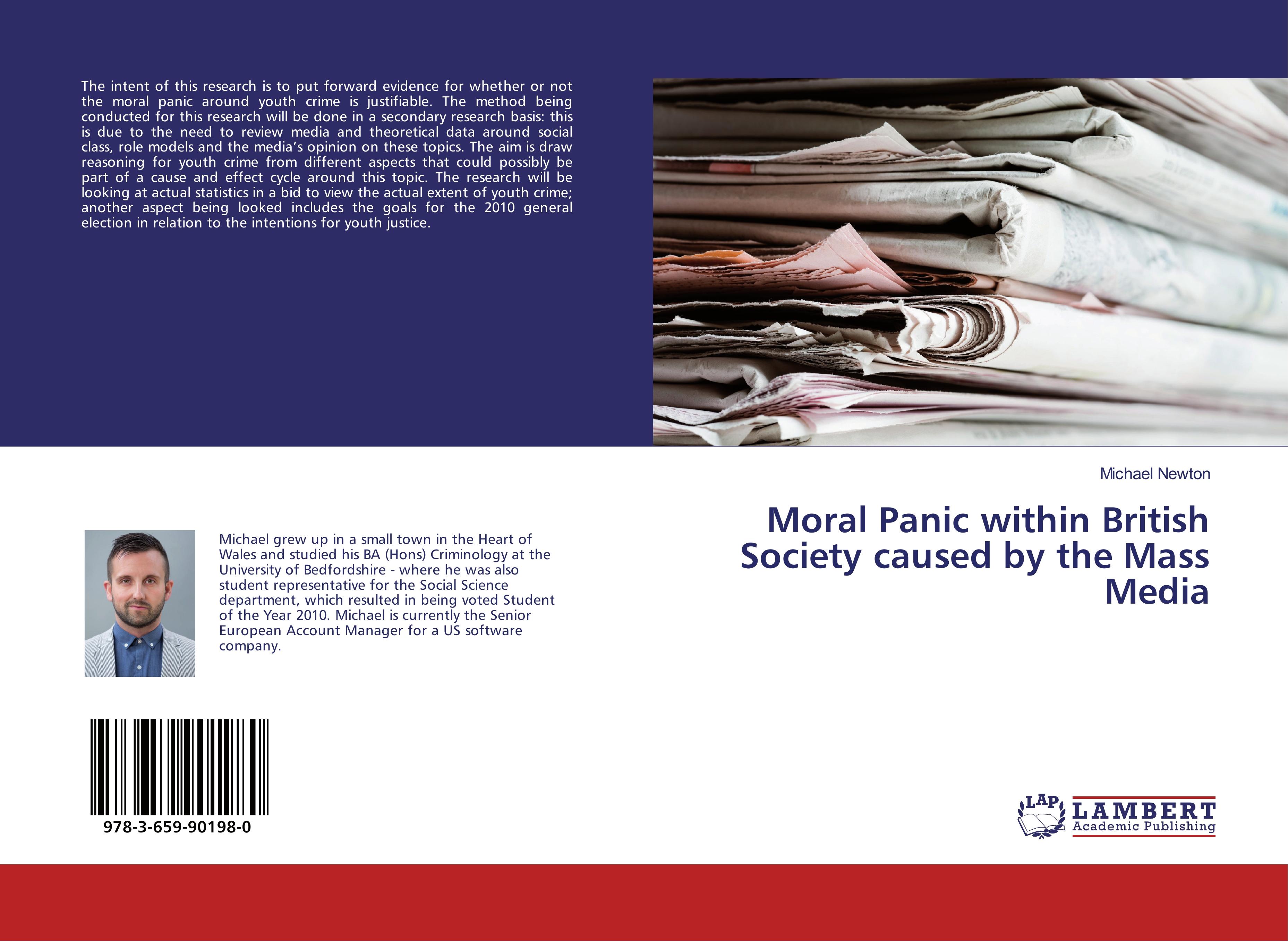 Vorderes Coverbild Moral Panic within British Society caused by the Mass Media