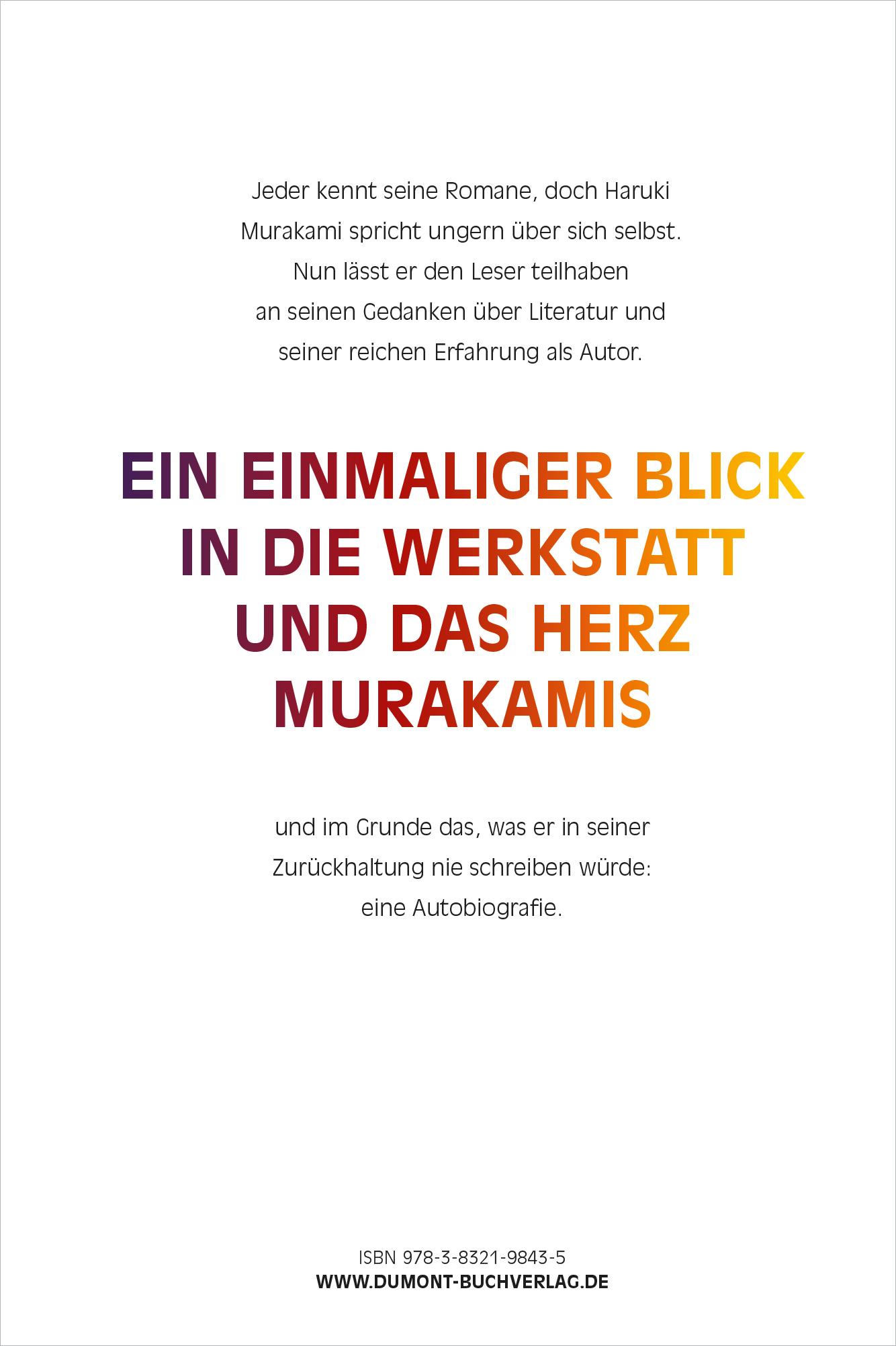 Rückseitencover Von Beruf Schriftsteller