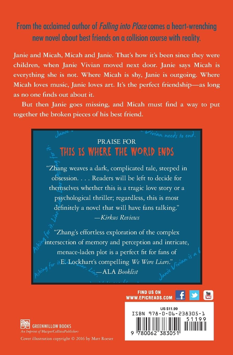 Rückseitencover This Is Where the World Ends