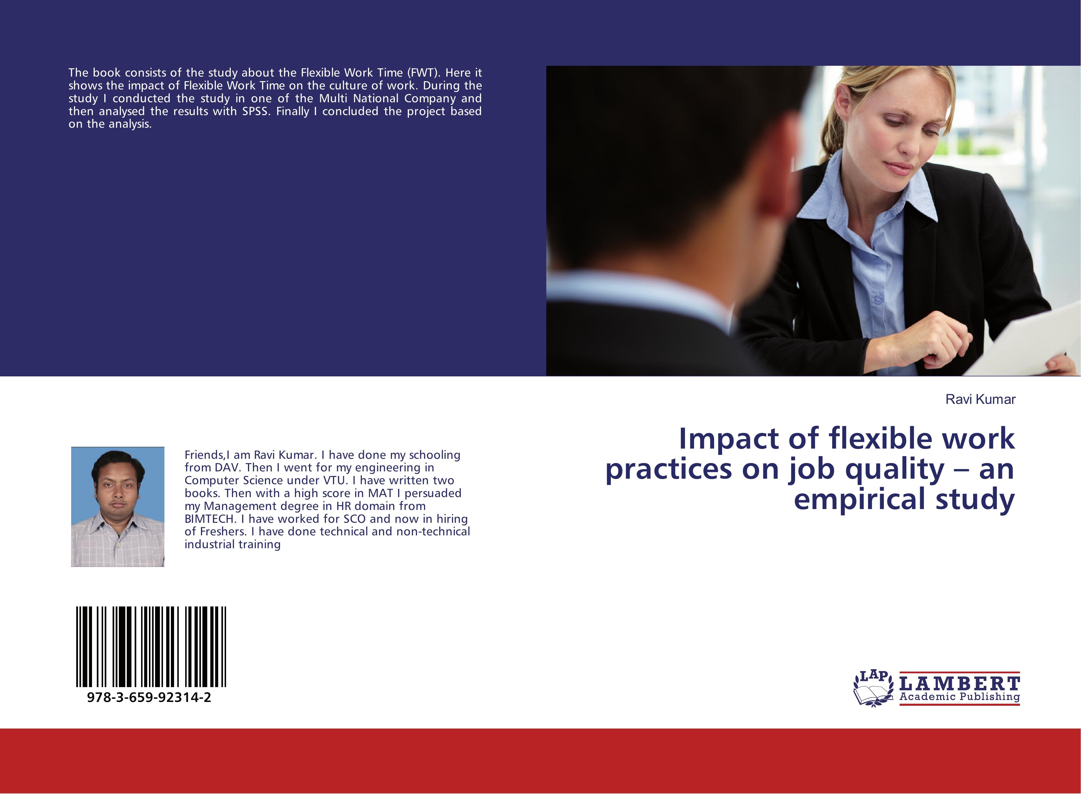 Vorderes Coverbild Impact of flexible work practices on job quality - an empirical study