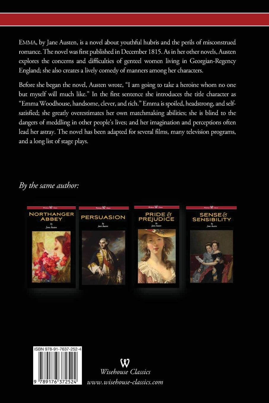 Rückseitencover Emma (Wisehouse Classics - With Illustrations by H.M. Brock) (2016)
