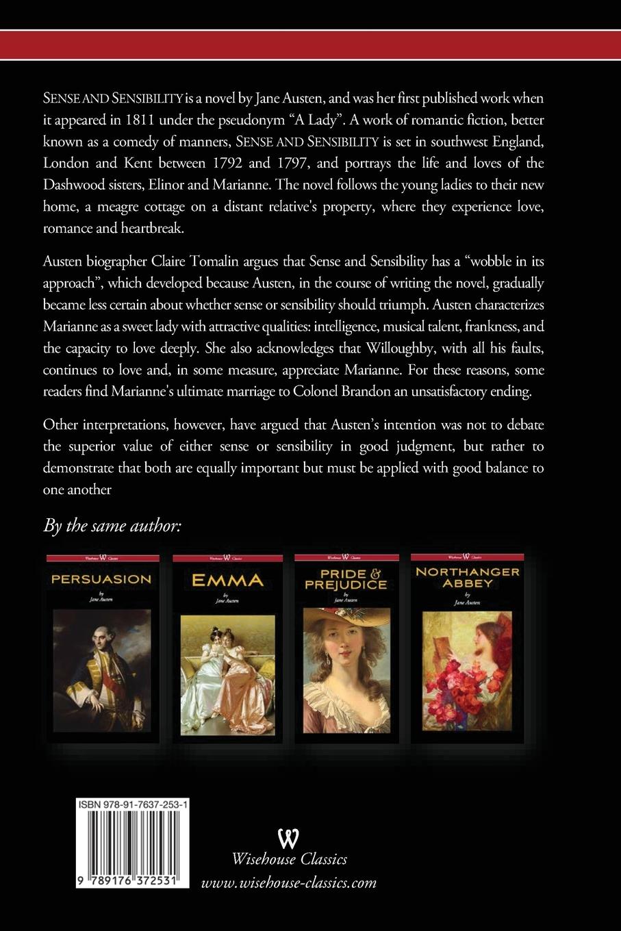 Rückseitencover Sense and Sensibility (Wisehouse Classics - With Illustrations by H.M. Brock)