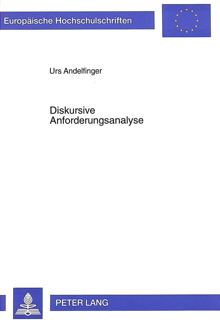 Vorderes Coverbild Diskursive Anforderungsanalyse