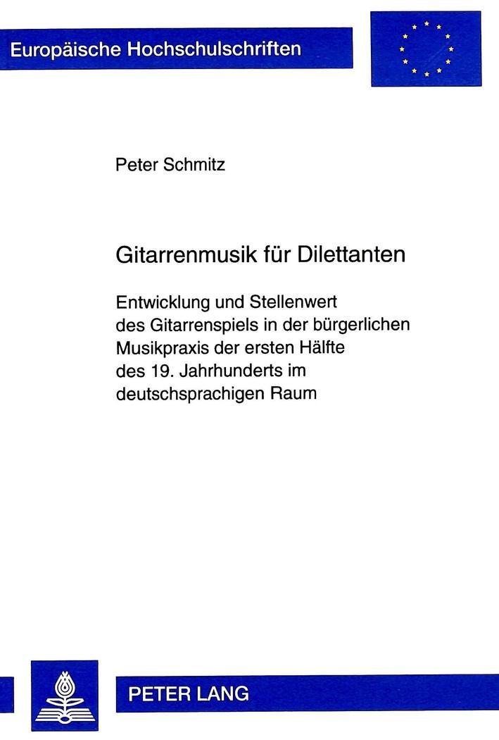 Vorderes Coverbild Gitarrenmusik für Dilettanten