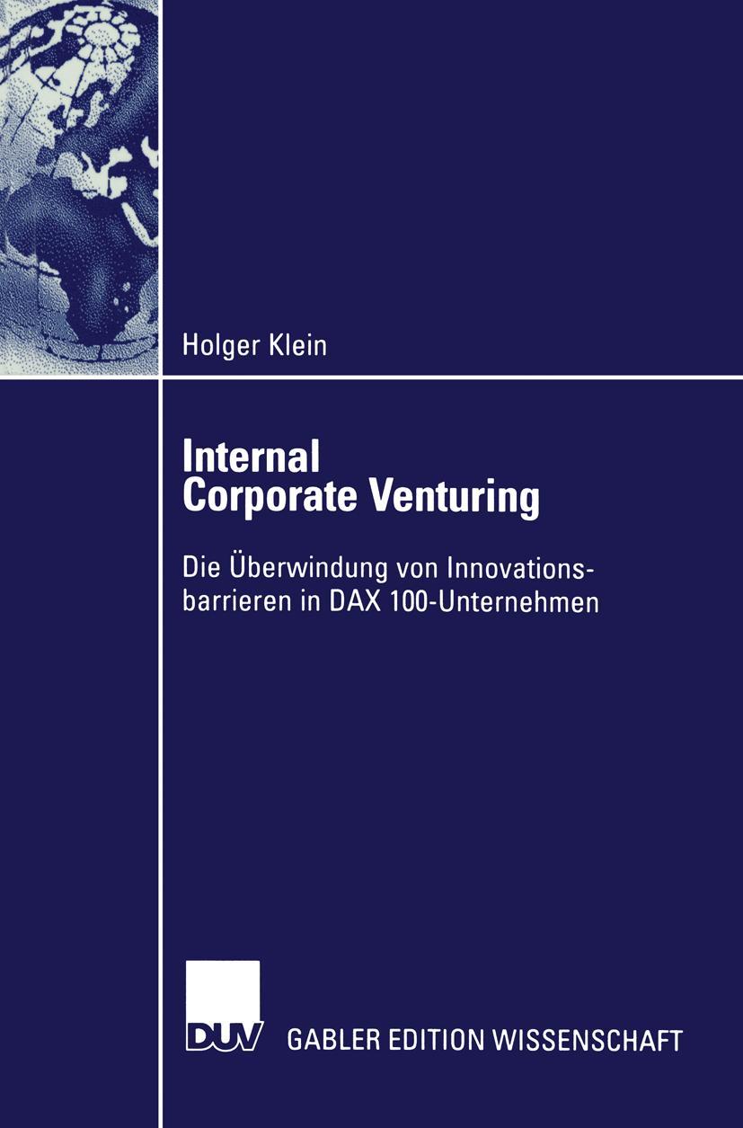 Vorderes Coverbild Internal Corporate Venturing