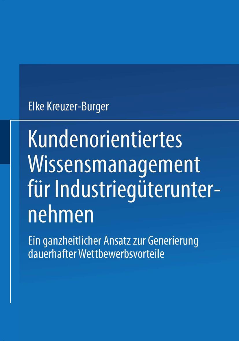 Vorderes Coverbild Kundenorientiertes Wissensmanagement für Industriegüterunternehmen