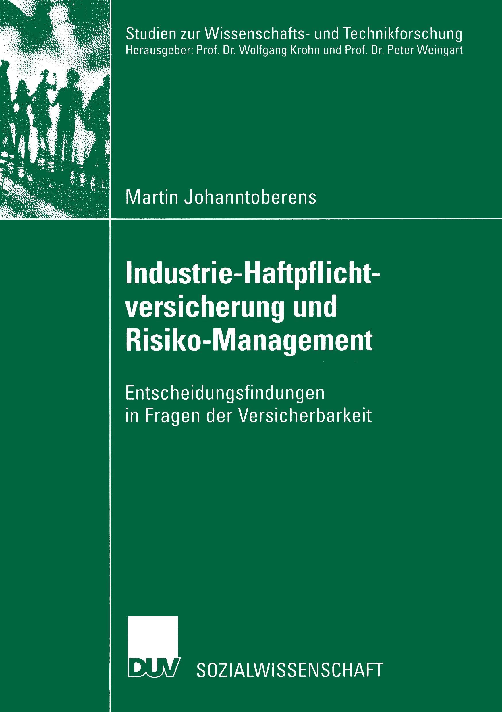 Vorderes Coverbild Industrie-Haftpflichtversicherung und Risiko-Management