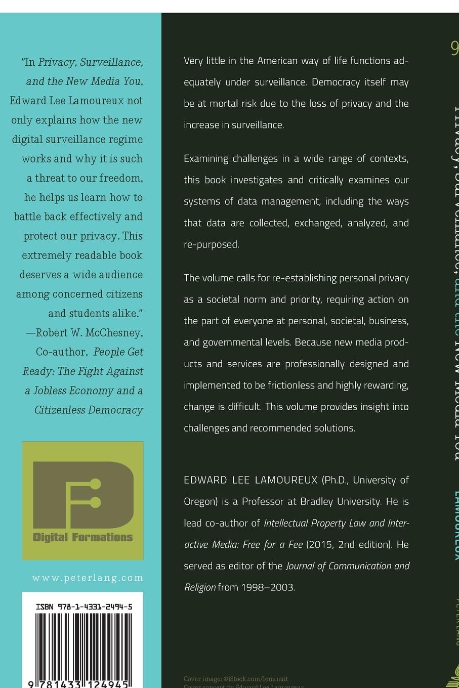 Rückseitencover Privacy, Surveillance, and the New Media You