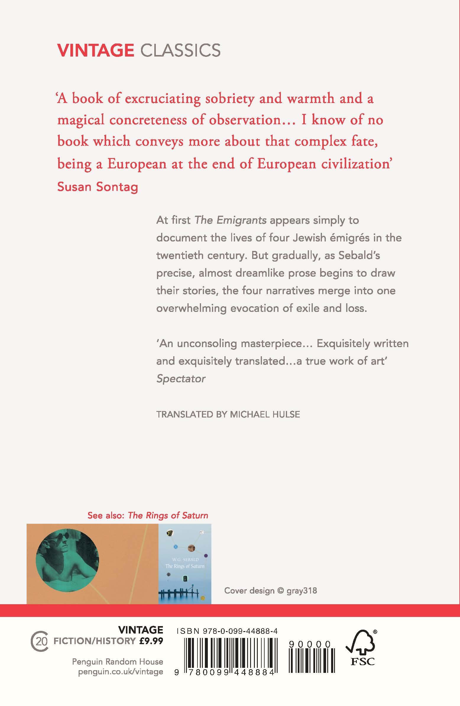 Rückseitencover The Emigrants