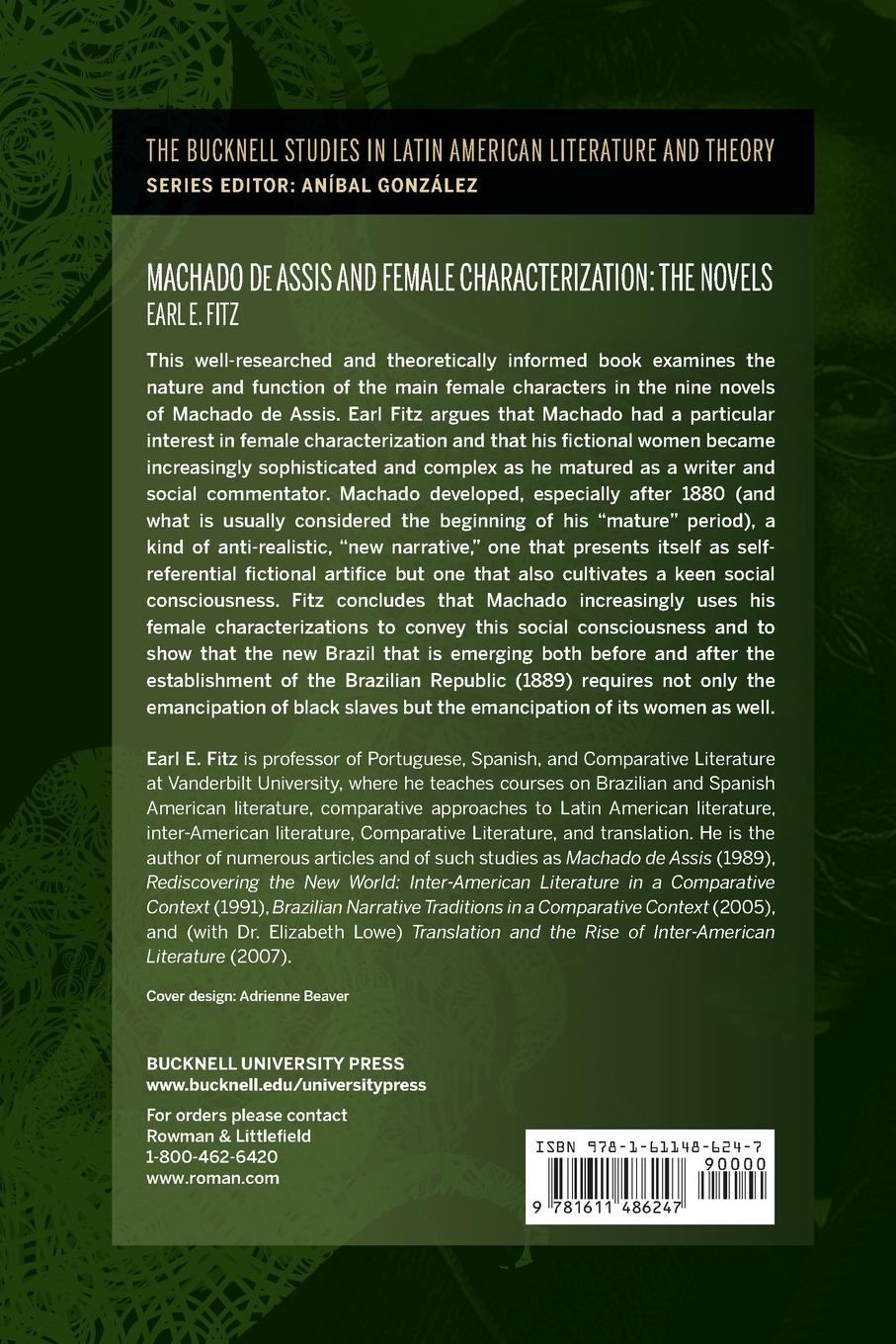 Rückseitencover Machado de Assis and Female Characterization