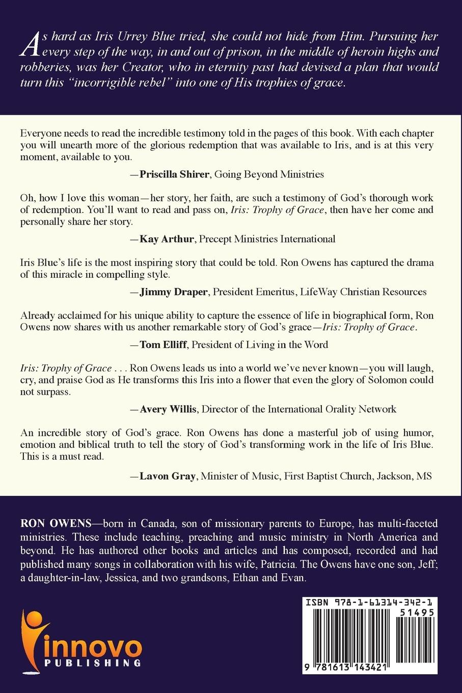 Rückseitencover Iris Trophy of Grace