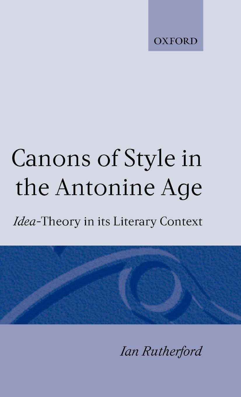 Vorderes Coverbild Canons of Style in the Antonine Age
