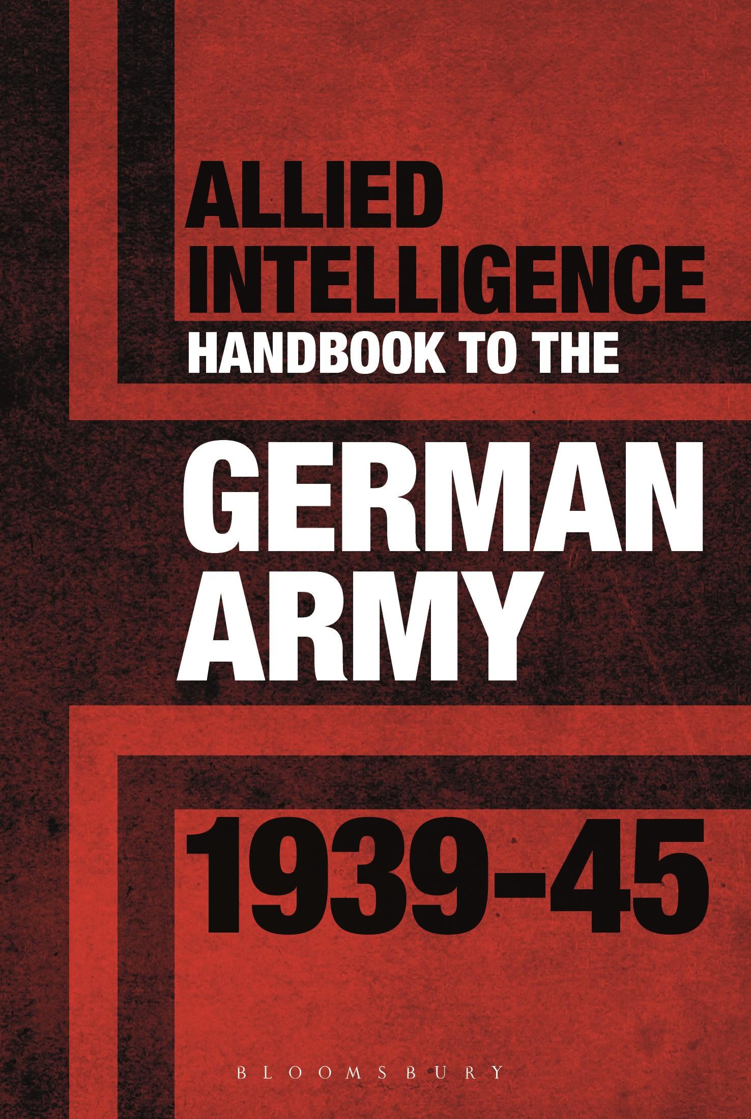 Vorderes Coverbild Allied Intelligence Handbook to the German Army 1939-45