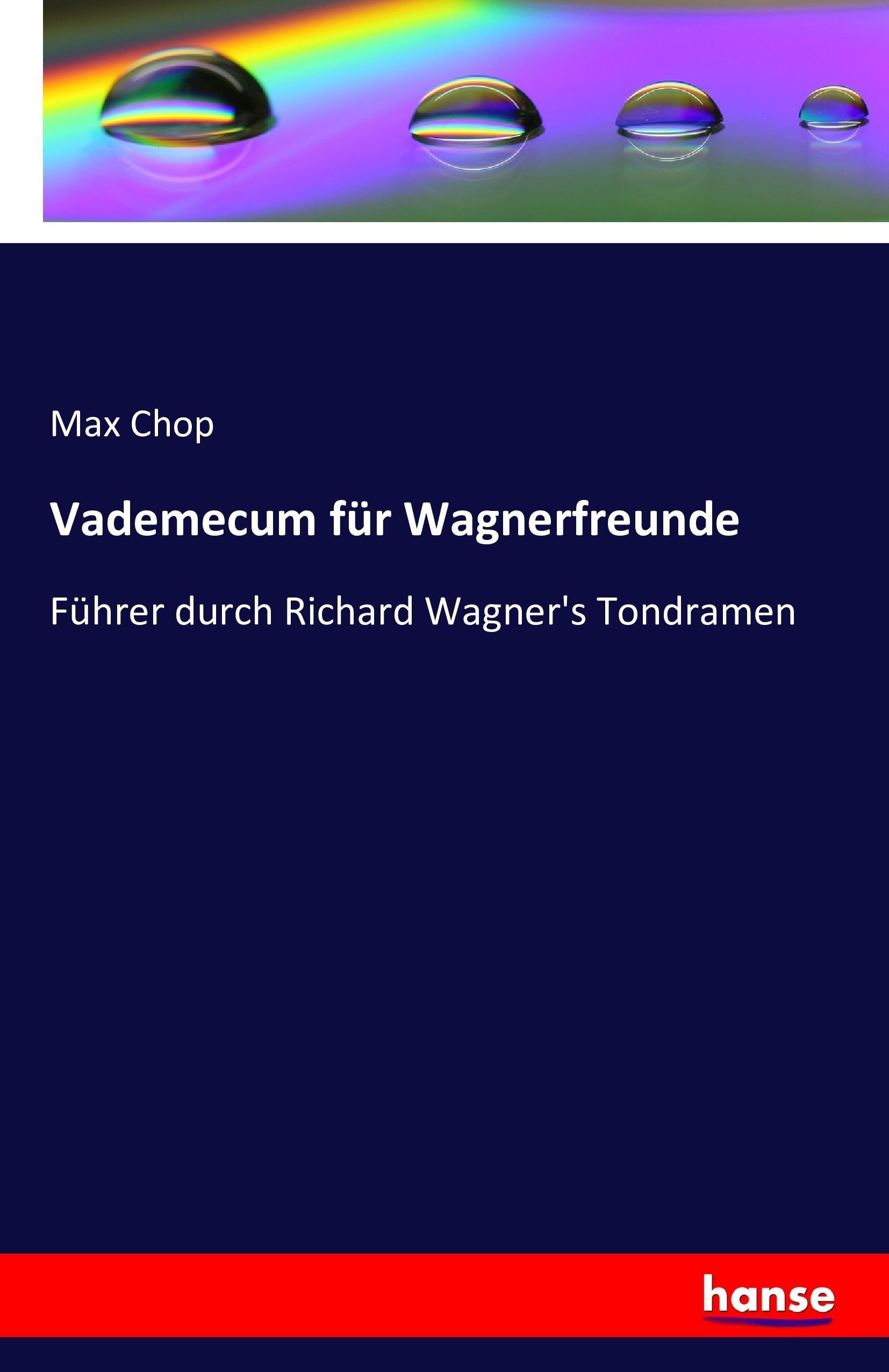 Vorderes Coverbild Vademecum für Wagnerfreunde