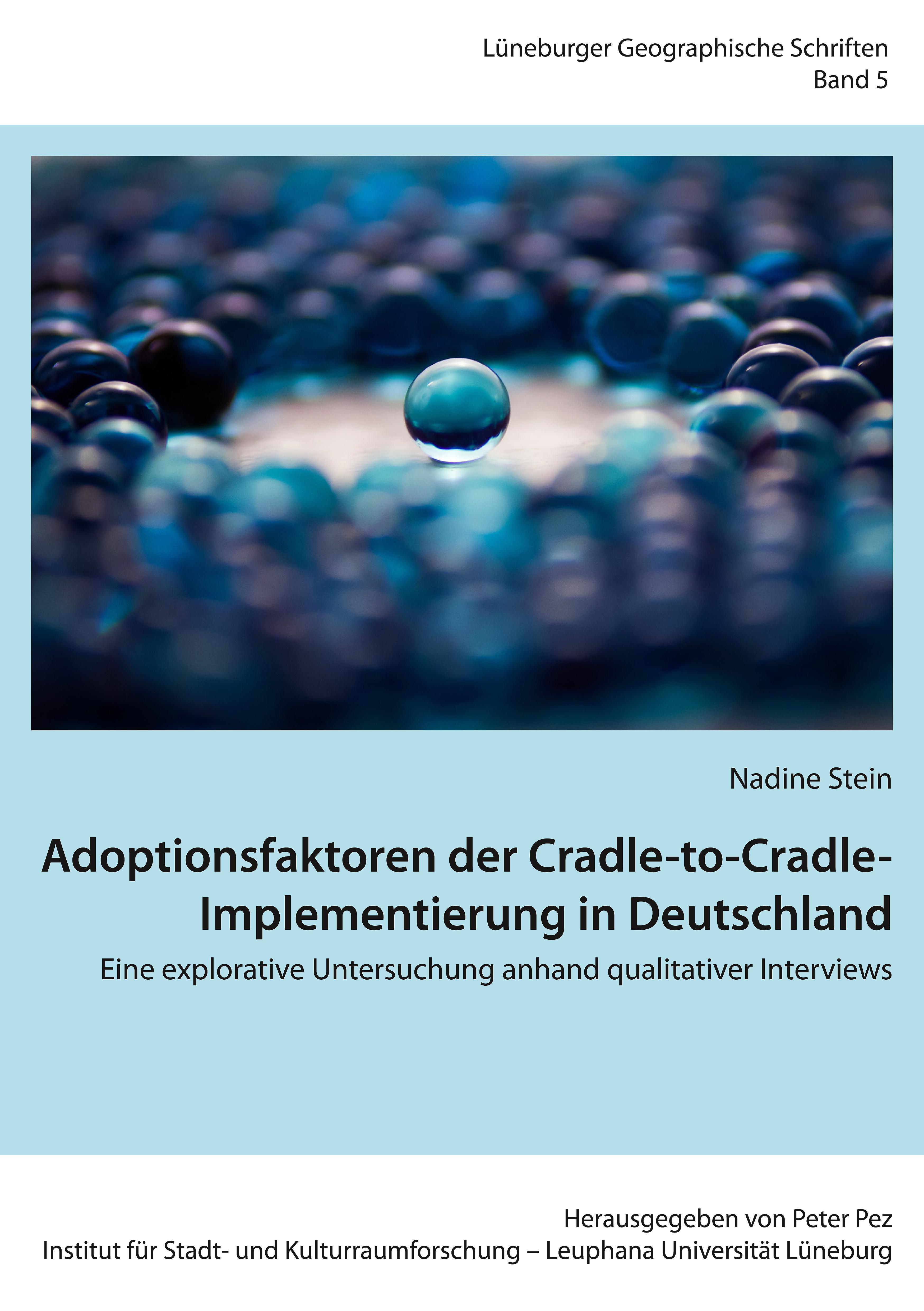 Vorderes Coverbild Adoptionsfaktoren der Cradle-to-Cradle-Implementierung in Deutschland