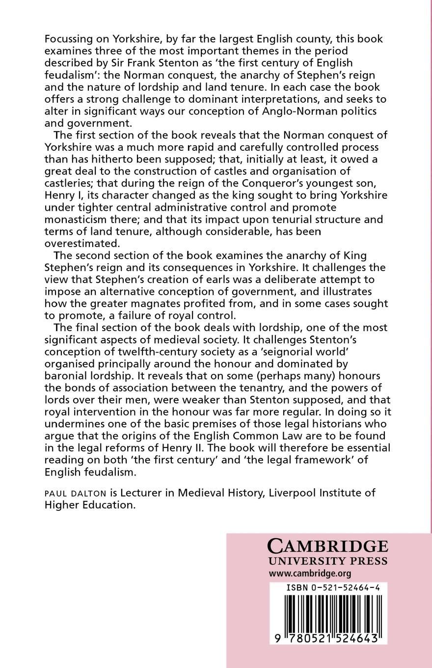 Rückseitencover Conquest, Anarchy and Lordship