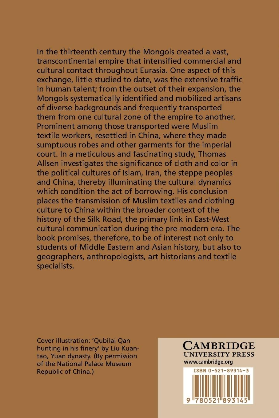 Rückseitencover Commodity and Exchange in the Mongol Empire