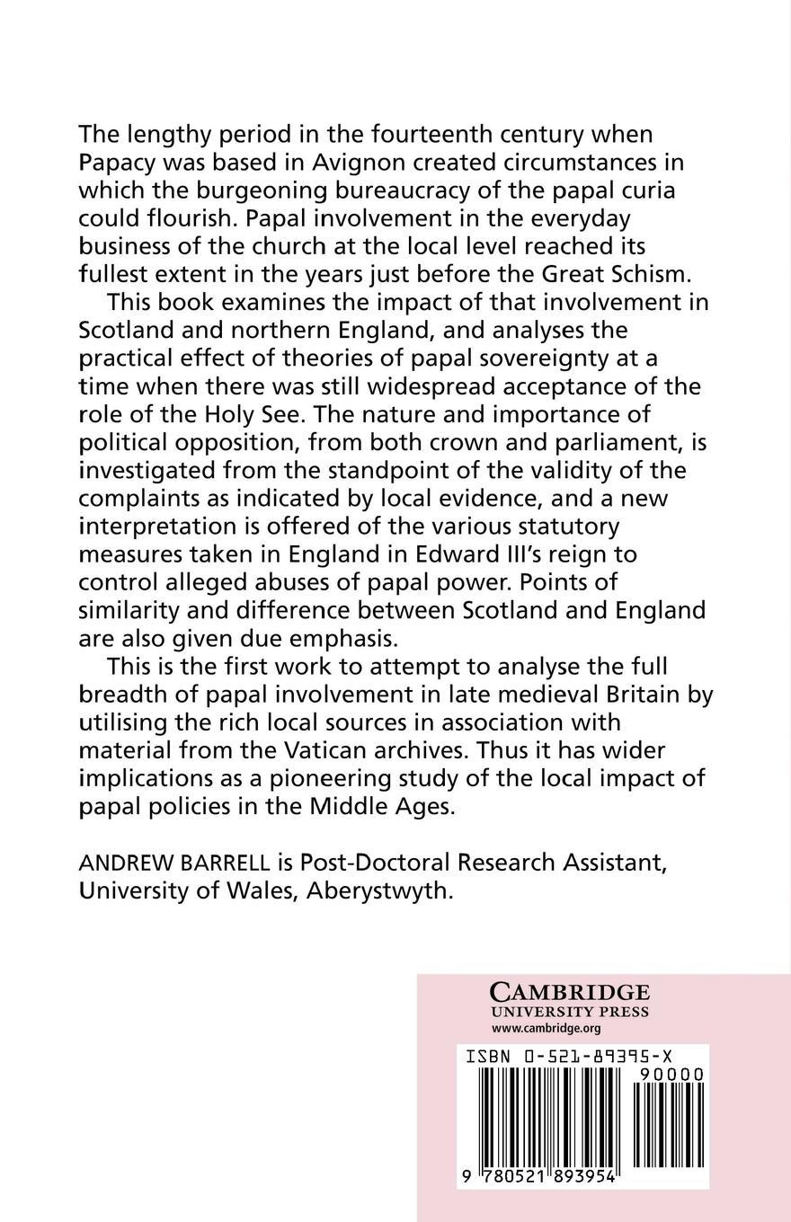 Rückseitencover The Papacy, Scotland and Northern England, 1342 1378