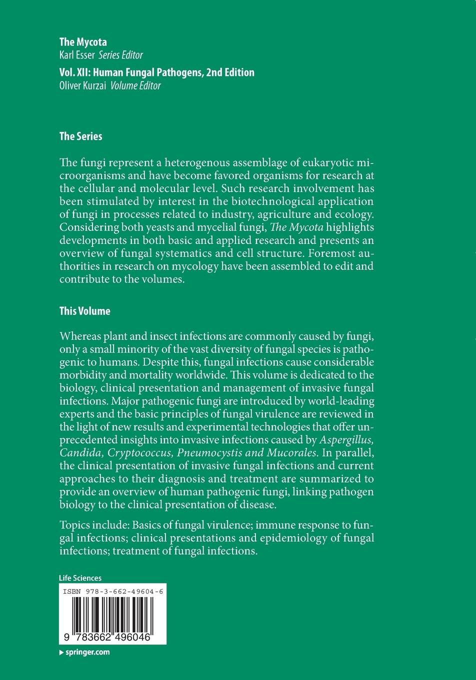 Rückseitencover Human Fungal Pathogens