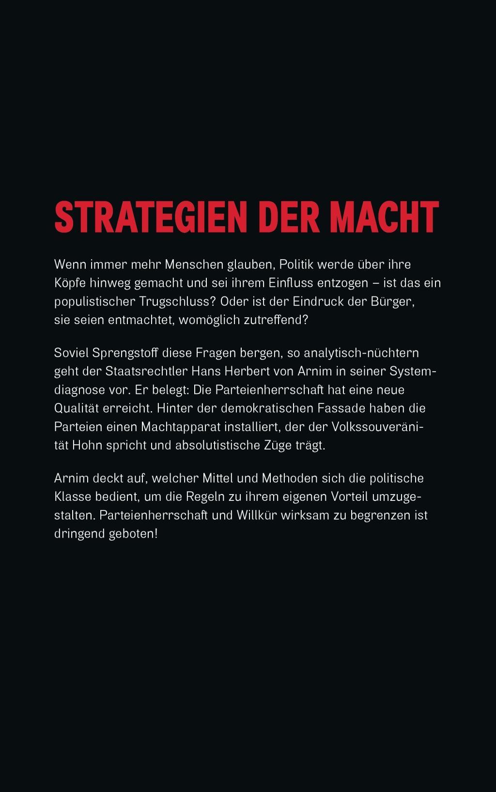 Beispielinhalt (Bild) Die Hebel der Macht
