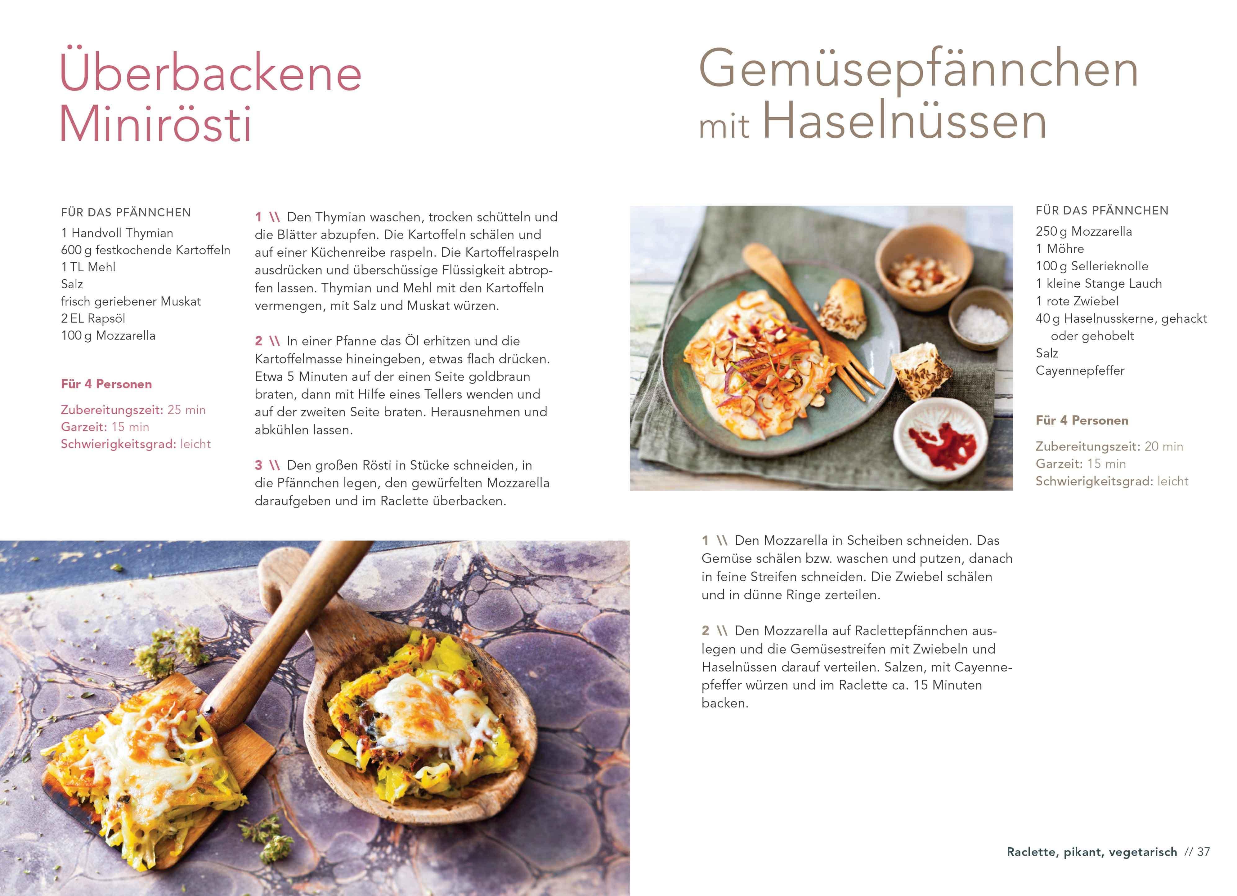 Beispielinhalt (Bild) Raclette - Die besten Rezepte