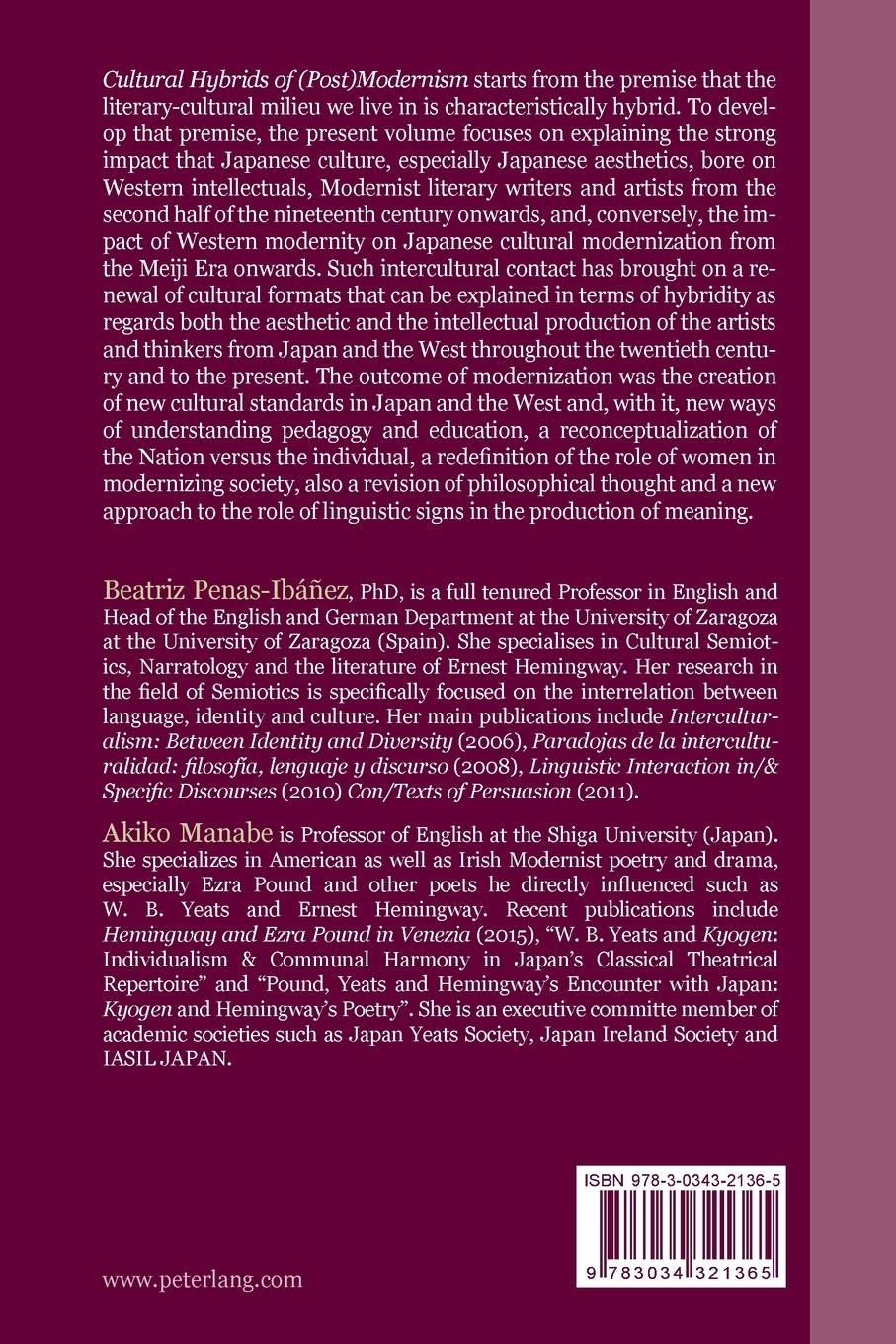 Rückseitencover Cultural Hybrids of (Post)Modernism