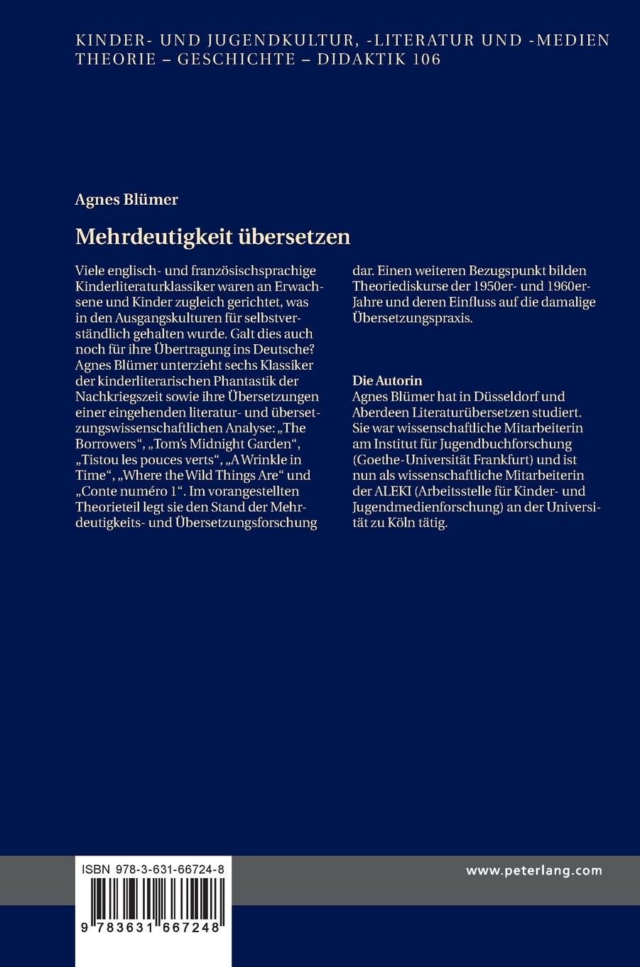 Rückseitencover Mehrdeutigkeit übersetzen