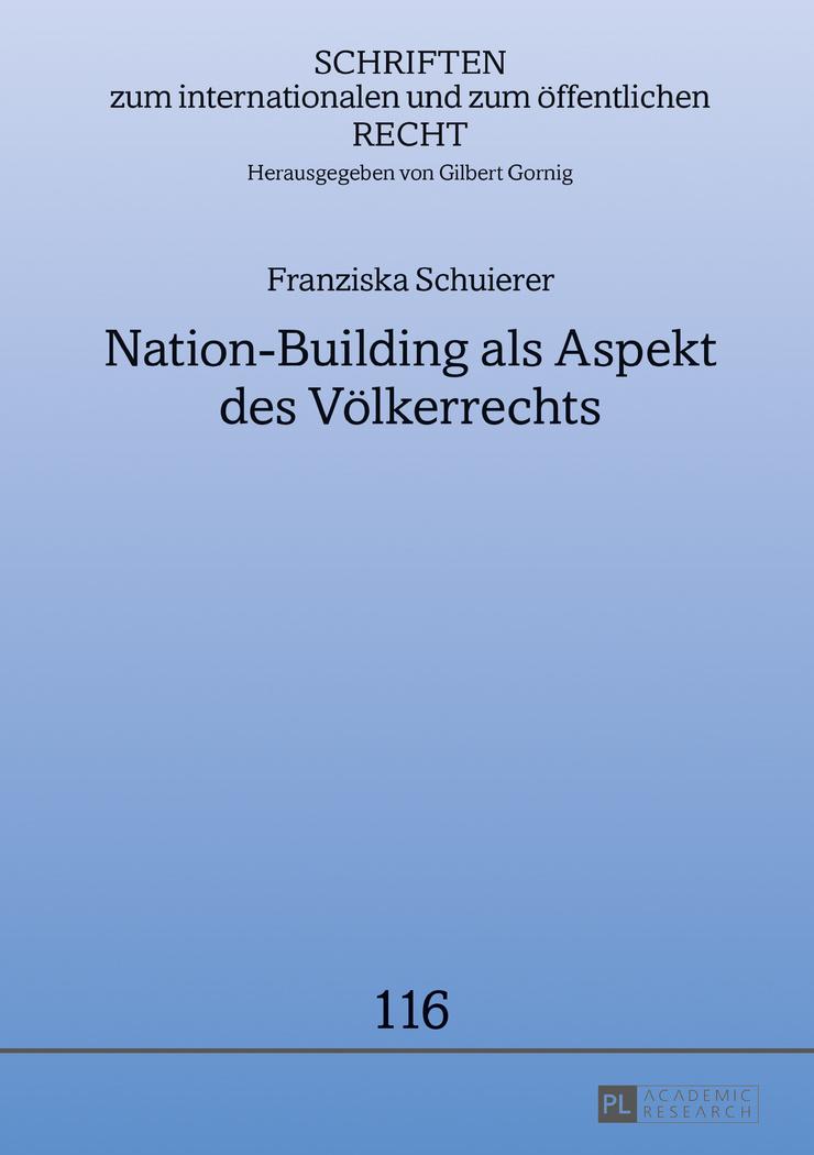Vorderes Coverbild Nation-Building als Aspekt des Völkerrechts