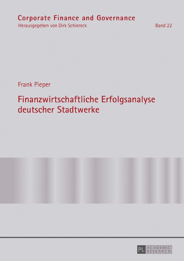 Vorderes Coverbild Finanzwirtschaftliche Erfolgsanalyse deutscher Stadtwerke