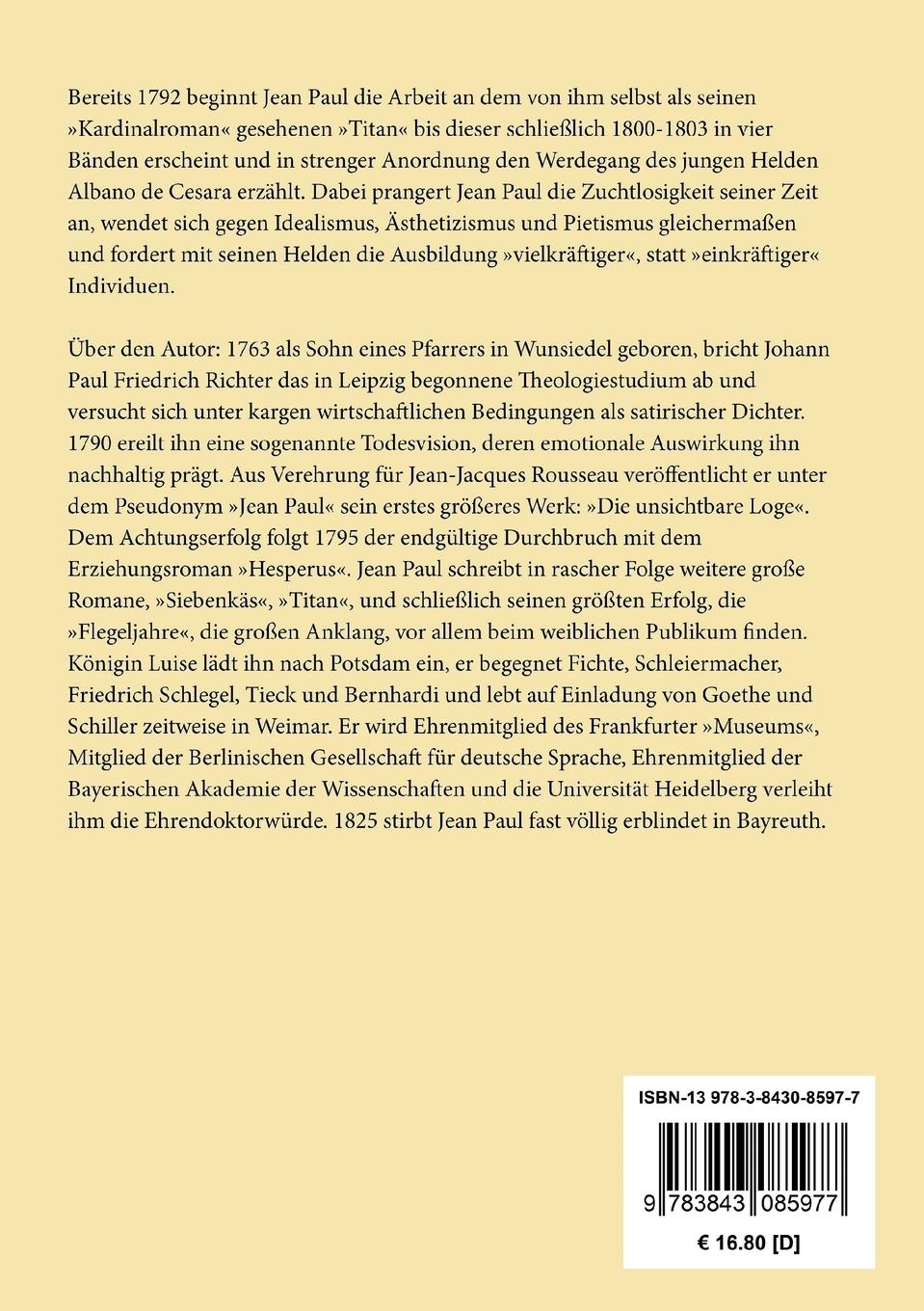 Rückseitencover Titan