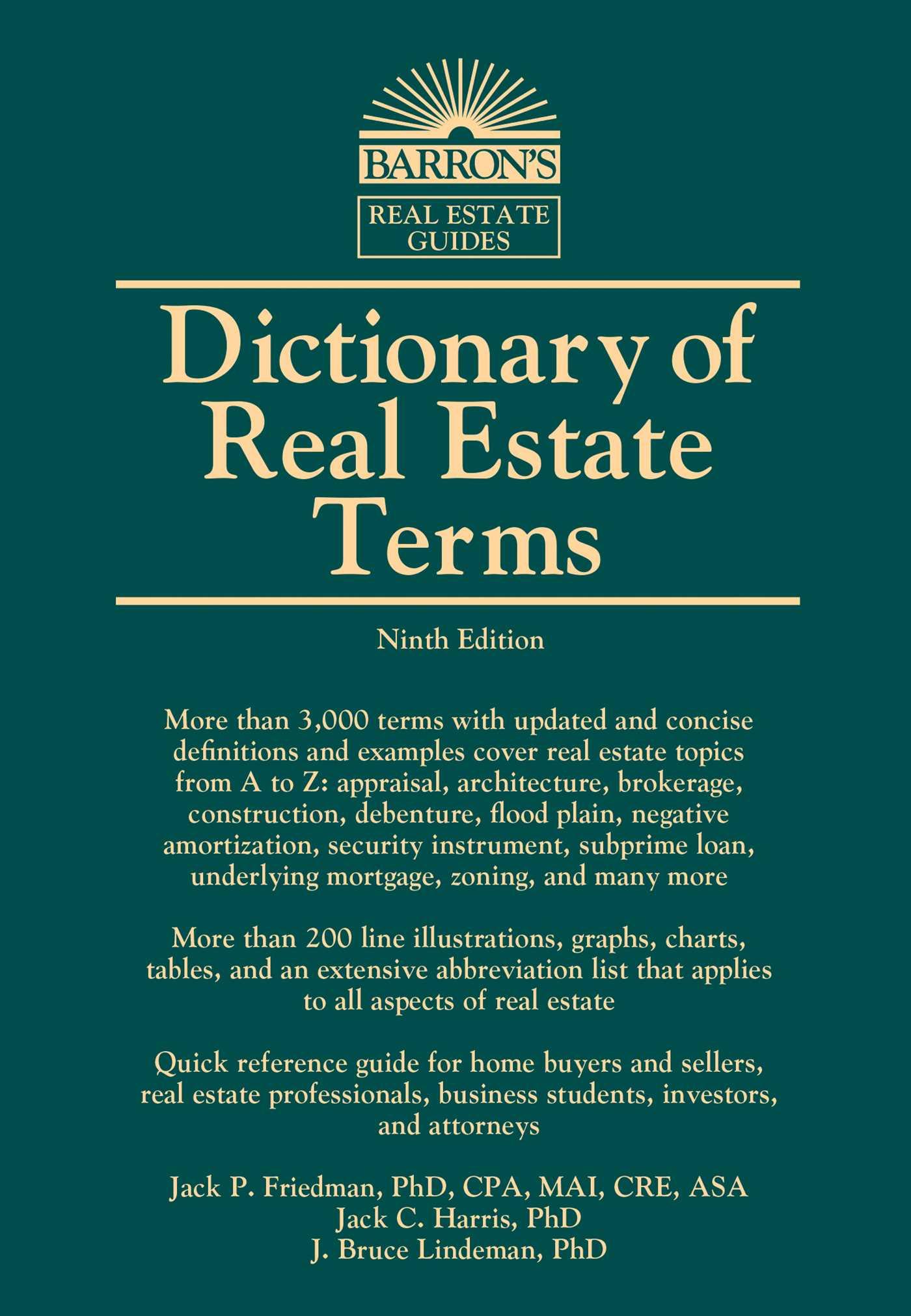 Vorderes Coverbild Dictionary of Real Estate Terms