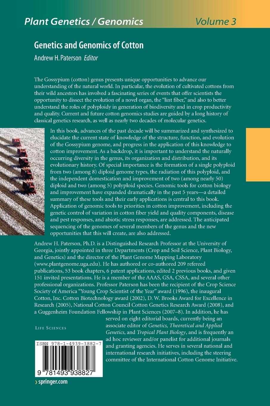 Rückseitencover Genetics and Genomics of Cotton