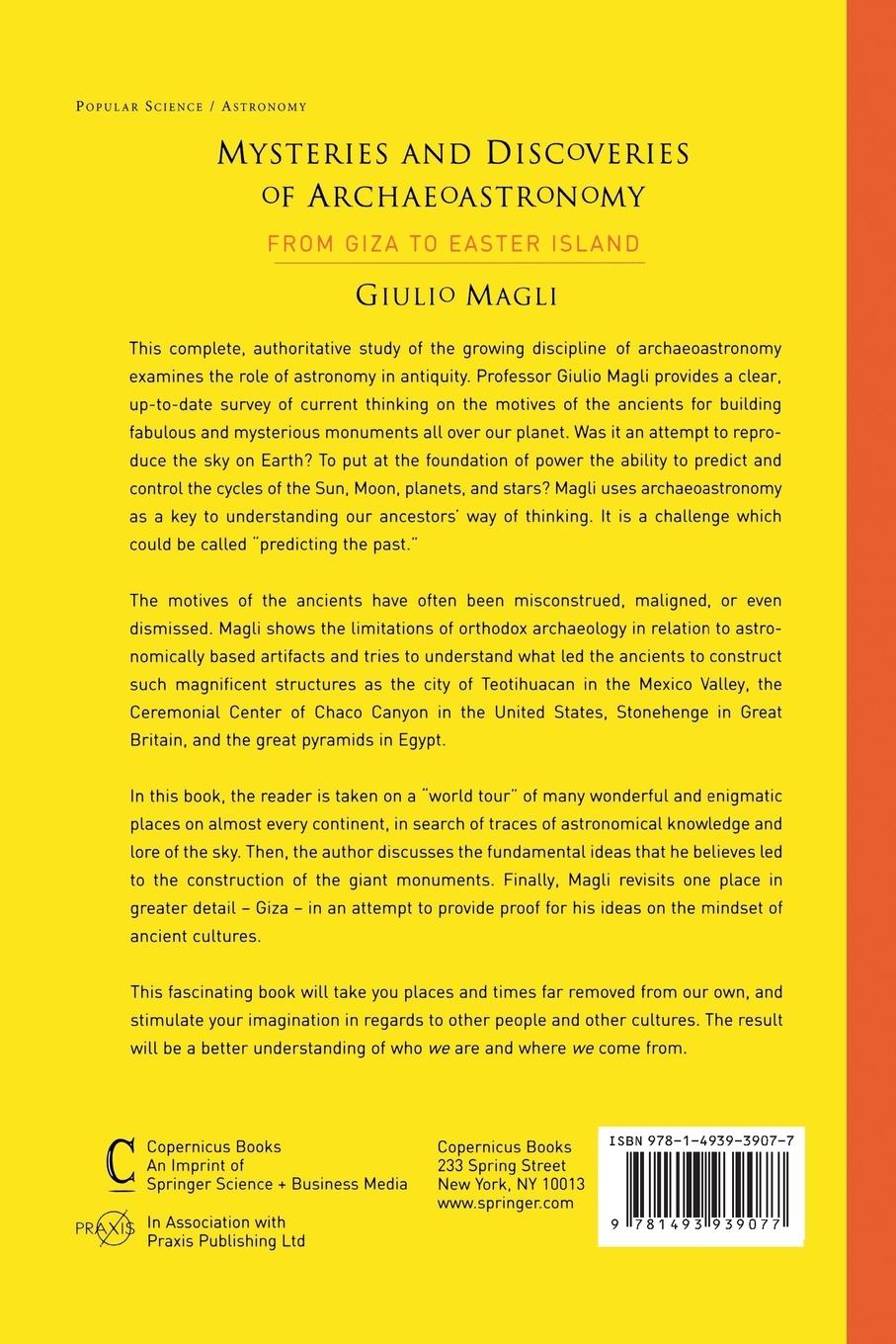 Rückseitencover Mysteries and Discoveries of Archaeoastronomy