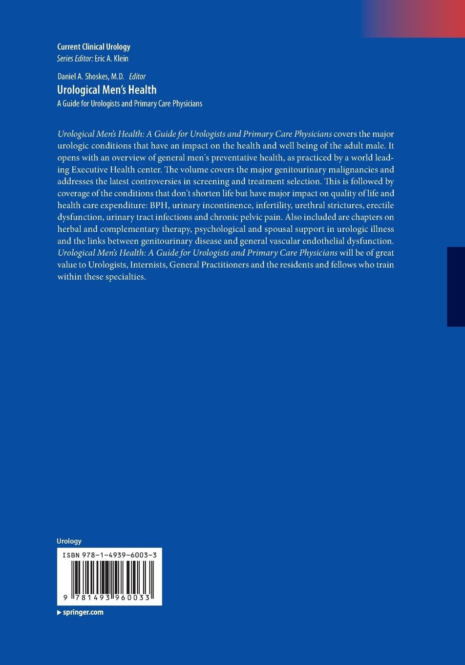 Rückseitencover Urological Men's Health