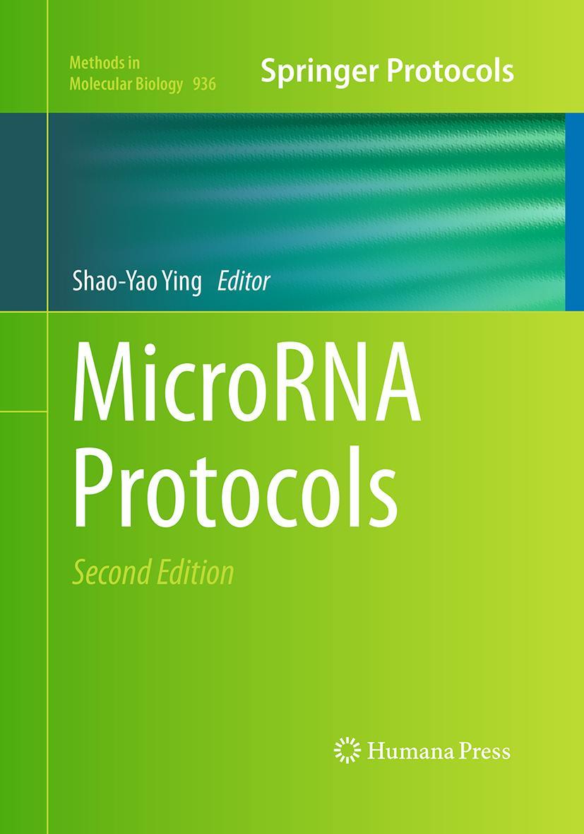 Vorderes Coverbild MicroRNA Protocols