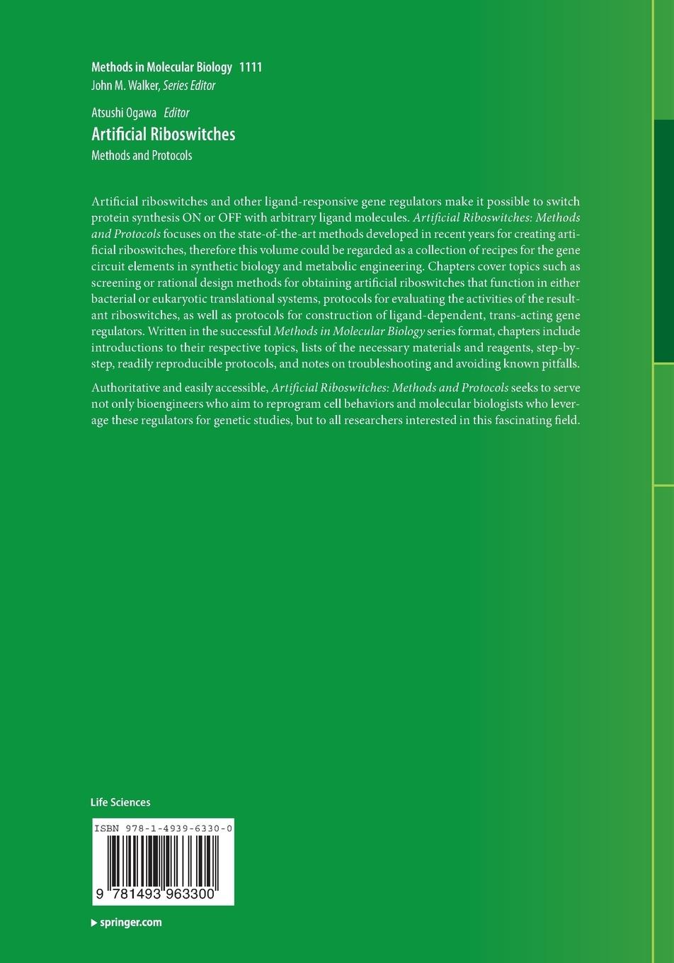 Rückseitencover Artificial Riboswitches